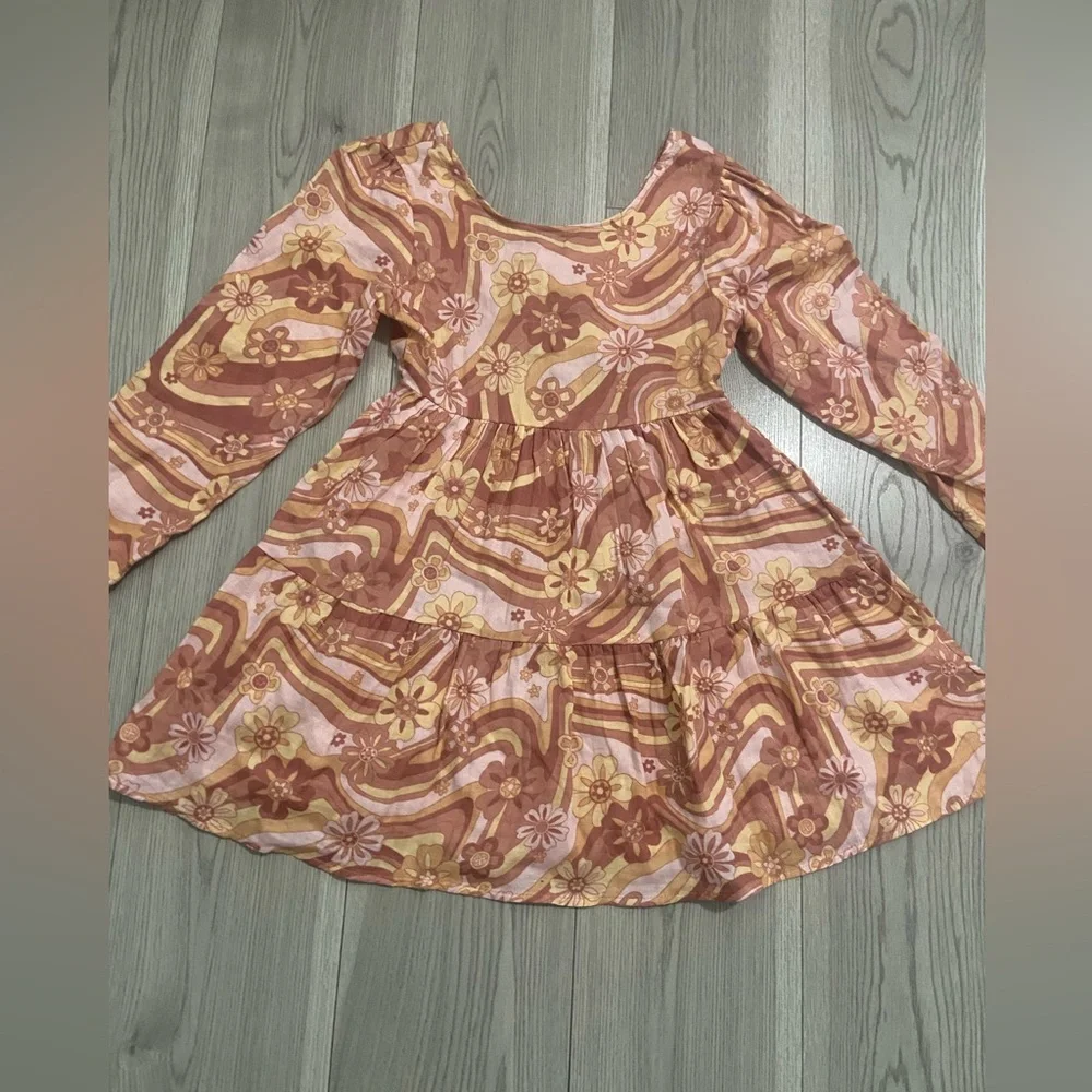 Cotton On Kids GIRLS GEORGIA LONG SLEEVE DRESS Size 9/10